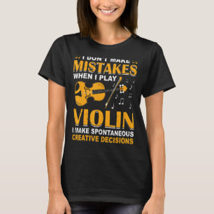 Vioolspeler Muziekorkest Muziekschool Viool T-shirt