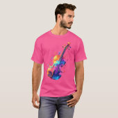 Vioolspeler Stropdas-Dye Violist Muziekinstrument T-shirt (Voorkant volledig)