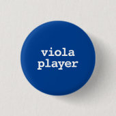 Vioolspeler Typografie Button (Voorkant)