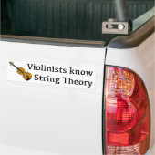 Vioolspelers kennen snaartheorie voor vedelaars bumpersticker (Op Truck)