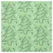 Viooltekst kerstboom stof (Swatch)