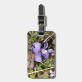 Viooltje met Bluets Bagagelabel (Voorkant verticaal)