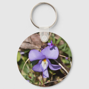Viooltje met Bluets Sleutelhanger