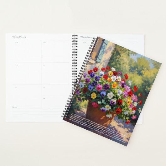 Viooltje Symboliek Kalender Planner (Display)