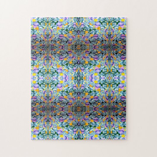 Viooltjes en lampen legpuzzel (Verticaal)