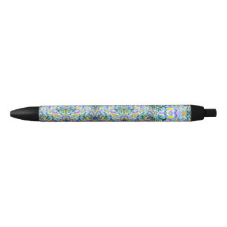 Viooltjes en lampen zwarte inkt pen