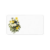 Viooltjes en Pansy Flowers Botanische labels (Voorkant)