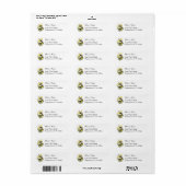 Viooltjes en Pansy Flowers Retouradres Labels (Full Sheet)