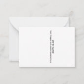 Viooltjes en papavers notitiekaartje (Achterkant)