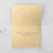  Viooltjes en Vlinder Kaart (Binnen)