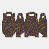 Viooltjes [goud] cadeau dozen bedankdoosjes (Ongevouwen)