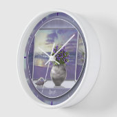 Viooltjes in een maanpot (Hoek)