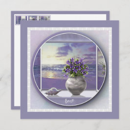 Viooltjes in een maanpot