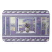 Viooltjes in een maanpot badmat (Voorkant)