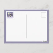 viooltjes in een maanpot briefkaart (Achterkant)