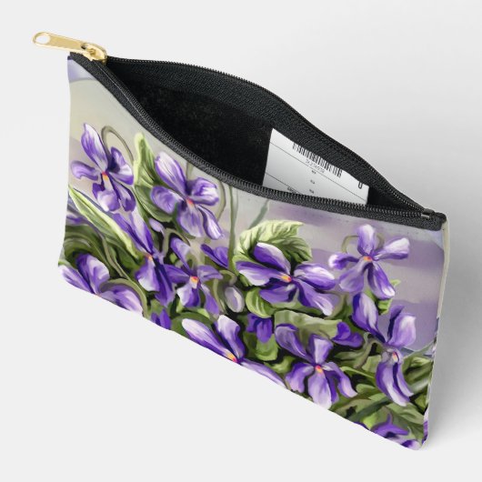 Viooltjes in een maanpot etui (Open)