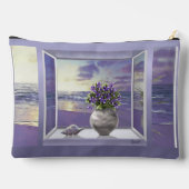 Viooltjes in een maanpot etui (Achterkant)