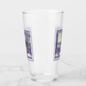 Viooltjes in een maanpot glas (Links)