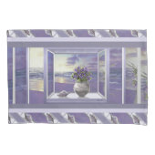 Viooltjes in een maanpot kussensloop (Voorkant)