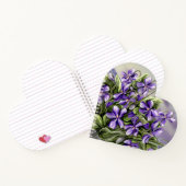 Viooltjes in een maanpot notitieboek (Binnen)