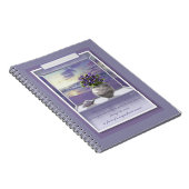 Viooltjes in een maanpot notitieboek (Rechterzijde)