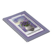 Viooltjes in een maanpot notitieboek (Rechterzijde)