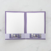 Viooltjes in een maanpot notitiekaartje (Binnen)