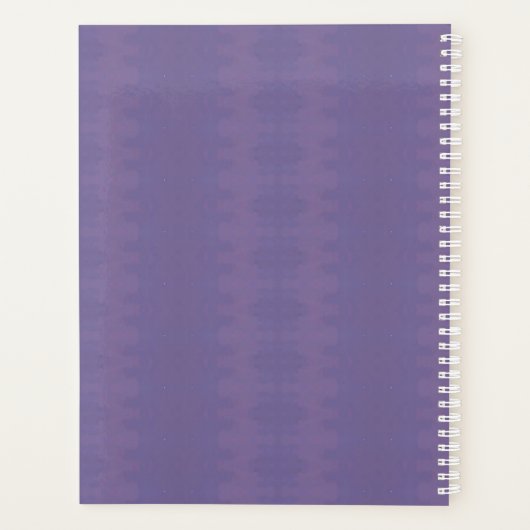 Viooltjes in een maanpot planner (Achterkant)