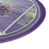 Viooltjes in een maanpot snijplank (Hoek)