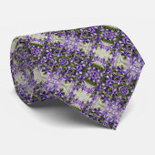 Viooltjes in een maanpot stropdas (Opgerold)