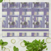 Viooltjes in een maanpot theedoek (Gevouwen)