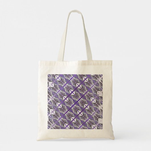 Viooltjes in een maanpot tote bag (Achterkant)