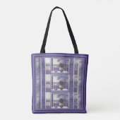 Viooltjes in een maanpot tote bag (Achterkant)