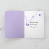 Viooltjes in theekopje kaart (Binnen)