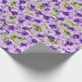 Viooltjes in volle bloei cadeaupapier (Hoek)