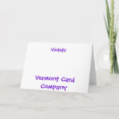 Viooltjes Kaart (Achterkant)