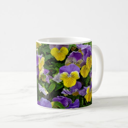 Viooltjes Koffiemok (Voorkant rechts)