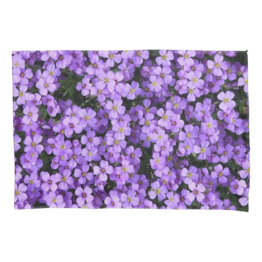 Viooltjes Kussen Hoesje Violet Flowers Kussensloop (Voorkant)