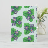 Viooltjes op zee glasblauw (Staand voorkant)