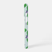 Viooltjes op zee glasblauw iPhone 16 hoesje (Linkerkant)