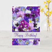  Viooltjes Vouwkaart Kaart (Gele Bloem)