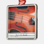 vioolversiering metalen ornament (Links)