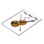 Vioolvioliste Muzikant Muziekdocent Custom Notitieboek (Linkerzijde)
