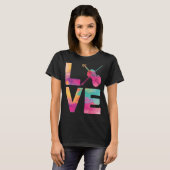 Vioolvioliste Waterverf Liefde T-shirt (Voorkant volledig)