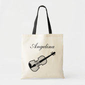 Vioolviool canvas tas voor violist of muziekdocent (Voorkant)