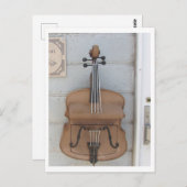 Vioolvormige mailbox in Japan Briefkaart (Voorkant / Achterkant)