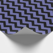 vioolzwart Chevron-patroon Cadeaupapier (Hoek)