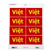 Vioott Etiket (Full Sheet)