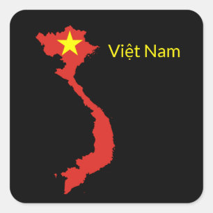 Vioott Nam Vierkante Sticker