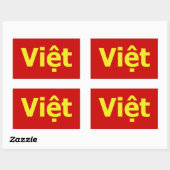 Vioott Rechthoekige Sticker (Vel)